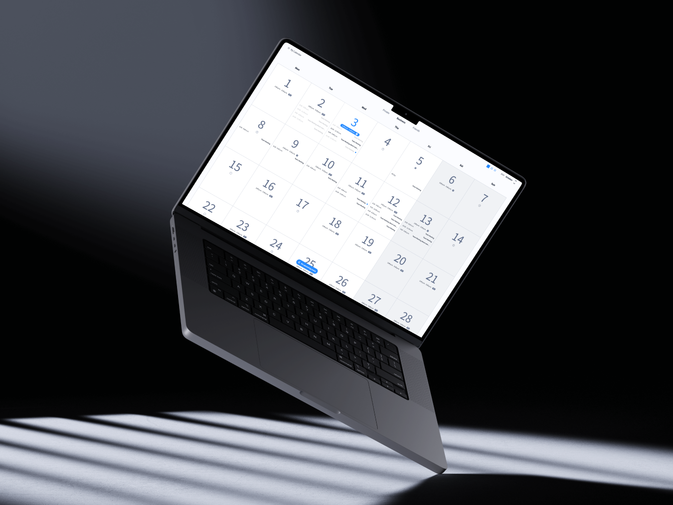 calendar card